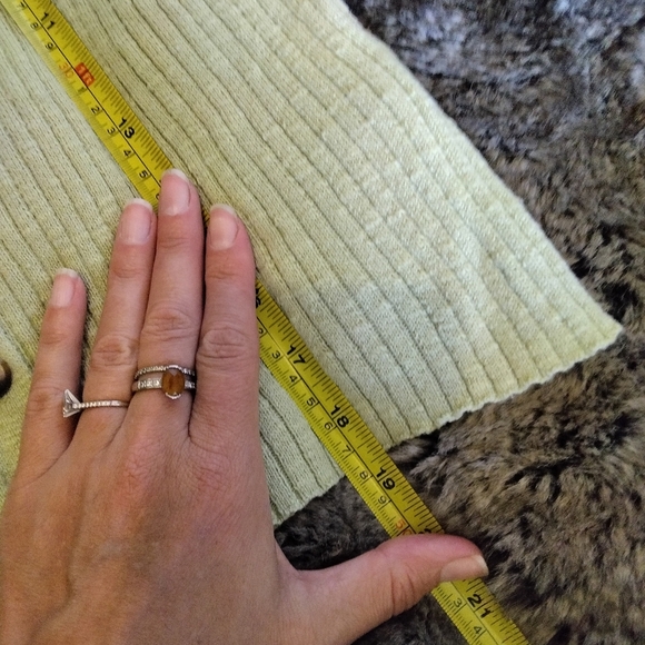 Madewell Women's Barbrook Button Front Sweater Top Size M In Seamoss Green - Picture 4 of 6